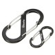 EDC S Shape Type Buckle Double Gated Carabiner Key Ring Clip Hook