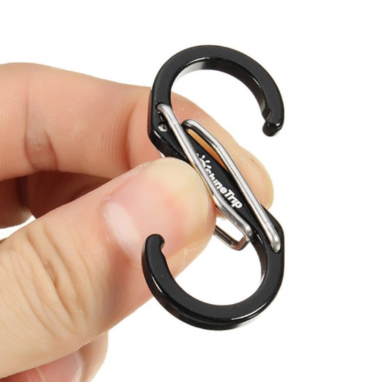 EDC S Shape Type Buckle Double Gated Carabiner Key Ring Clip Hook EDC S Shape Type Buckle Double Gated Carabiner Key Ring Clip Hook