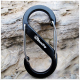 EDC S Shape Type Buckle Double Gated Carabiner Key Ring Clip Hook