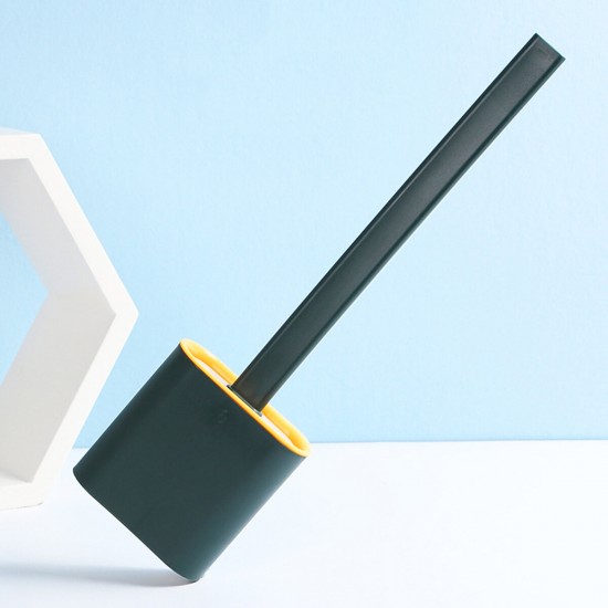 Silicone Toilet Brush With Toilet Brush Holder Stand Bathroom Cleaning Tool Silicone Toilet Brush With Toilet Brush Holder Stand Bathroom Cleaning Tool