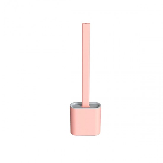 Silicone Toilet Brush With Toilet Brush Holder Stand Bathroom Cleaning Tool Silicone Toilet Brush With Toilet Brush Holder Stand Bathroom Cleaning Tool