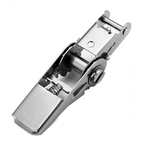 Silver Tone Stainless Steel Ratchet Buckle for 25mm Width Tie Down Strap