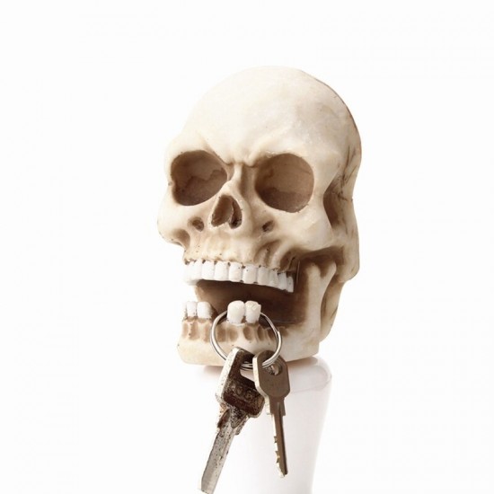 Skull Head Single Wall Mounted Hook Resin Skeleton Shaped Utility Key Storage Hooks Skull Head Single Wall Mounted Hook Resin Skeleton Shaped Utility Key Storage Hooks