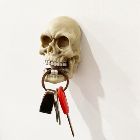Skull Head Single Wall Mounted Hook Resin Skeleton Shaped Utility Key Storage Hooks Skull Head Single Wall Mounted Hook Resin Skeleton Shaped Utility Key Storage Hooks