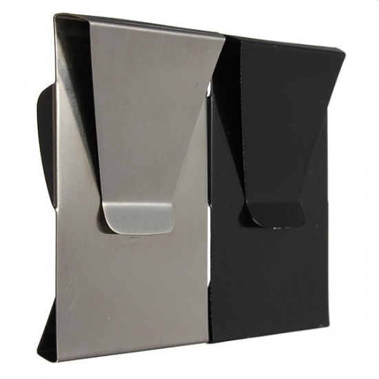 Slim Stainless Steel Double Sided Money Clip Wallet Credit Card Holder