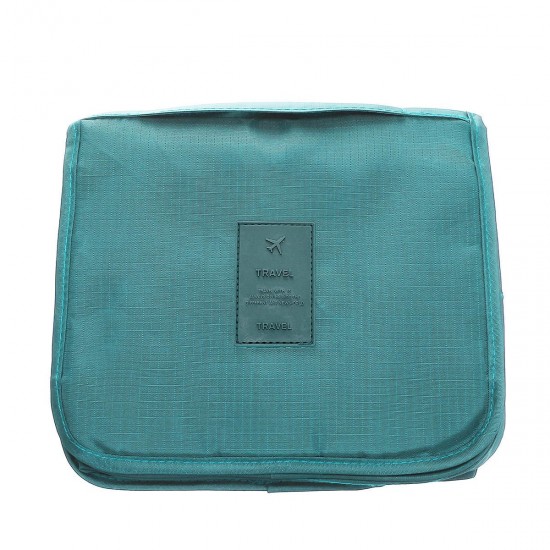 Solid Color Foldable Travel Bag for Toiletries Hanging Toiletry Bag Portable Finishing Cosmetic Bag Solid Color Foldable Travel Bag for Toiletries Hanging Toiletry Bag Portable Finishing Cosmetic Bag