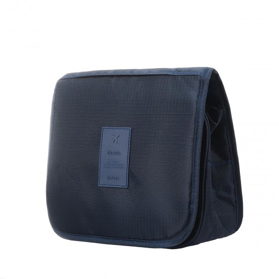 Solid Color Foldable Travel Bag for Toiletries Hanging Toiletry Bag Portable Finishing Cosmetic Bag Solid Color Foldable Travel Bag for Toiletries Hanging Toiletry Bag Portable Finishing Cosmetic Bag