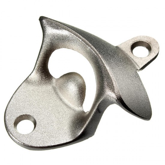 Stainless Steel Iron Wall Mount Bar Beer Opener Glass Bottle Opener Cap Opener With Screw Stainless Steel Iron Wall Mount Bar Beer Opener Glass Bottle Opener Cap Opener With Screw
