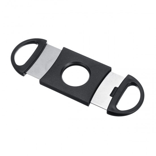 Stainless Steel Mini Pocket Cutter Guillotine Double Blades Scissor Shears Stainless Steel Mini Pocket Cutter Guillotine Double Blades Scissor Shears