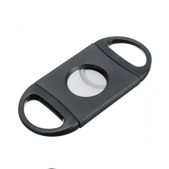 Stainless Steel Mini Pocket Cutter Guillotine Double Blades Scissor Shears Stainless Steel Mini Pocket Cutter Guillotine Double Blades Scissor Shears