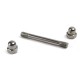 Stainless Steel Straight Key Storing Clip DIY Keychain Storage Tools EDC Gadget