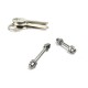 Stainless Steel Straight Key Storing Clip DIY Keychain Storage Tools EDC Gadget