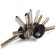 Stainless Steel Straight Key Storing Clip DIY Keychain Storage Tools EDC Gadget