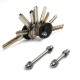 Stainless Steel Straight Key Storing Clip DIY Keychain Storage Tools EDC Gadget