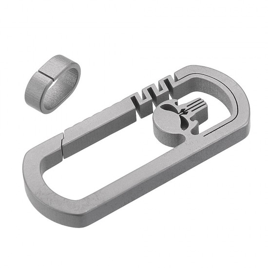 Titanium EDC Quickdraw Hanging Buckle Keychain Portable Key Ring Pendant Ornament