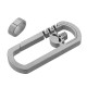 Titanium EDC Quickdraw Hanging Buckle Keychain Portable Key Ring Pendant Ornament Titanium EDC Quickdraw Hanging Buckle Keychain Portable Key Ring Pendant Ornament
