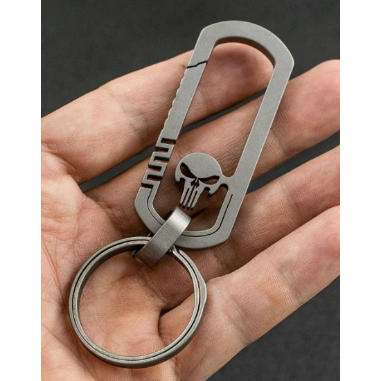 Titanium EDC Quickdraw Hanging Buckle Keychain Portable Key Ring Pendant Ornament