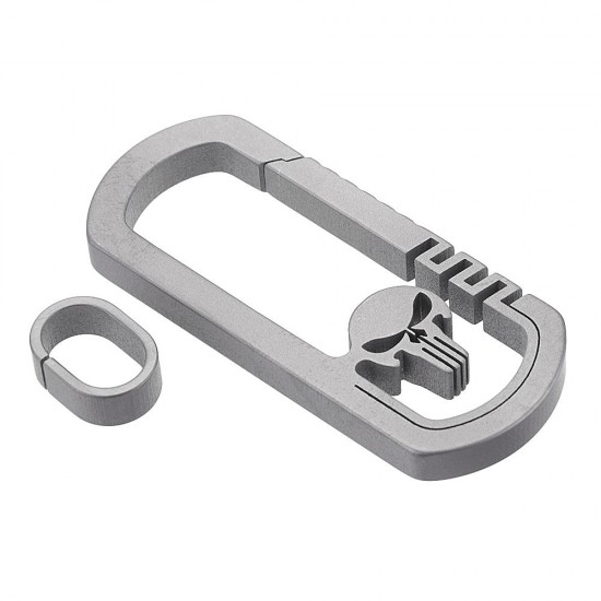 Titanium EDC Quickdraw Hanging Buckle Keychain Portable Key Ring Pendant Ornament