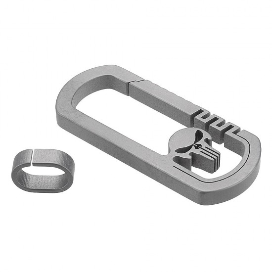 Titanium EDC Quickdraw Hanging Buckle Keychain Portable Key Ring Pendant Ornament