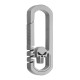 Titanium EDC Quickdraw Hanging Buckle Keychain Portable Key Ring Pendant Ornament