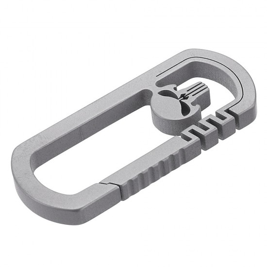 Titanium EDC Quickdraw Hanging Buckle Keychain Portable Key Ring Pendant Ornament