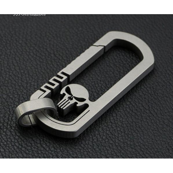 Titanium EDC Quickdraw Hanging Buckle Keychain Portable Key Ring Pendant Ornament