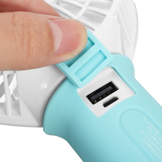 USB Cooling Fan Portable Handheld Fan 3 Speed Mini Fan LED light 2200mAh Battery Hanging Fan USB Cooling Fan Portable Handheld Fan 3 Speed Mini Fan LED light 2200mAh Battery Hanging Fan