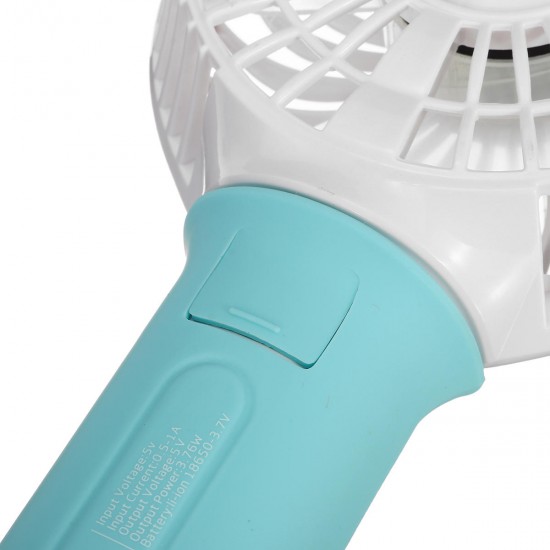 USB Cooling Fan Portable Handheld Fan 3 Speed Mini Fan LED light 2200mAh Battery Hanging Fan USB Cooling Fan Portable Handheld Fan 3 Speed Mini Fan LED light 2200mAh Battery Hanging Fan