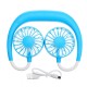 USB Neckband Fan 2nd Aromatherapy Handfree Personal Fan Mini Neck Double Fans Wearable Portable Mini Fan USB Neckband Fan 2nd Aromatherapy Handfree Personal Fan Mini Neck Double Fans Wearable Portable Mini Fan
