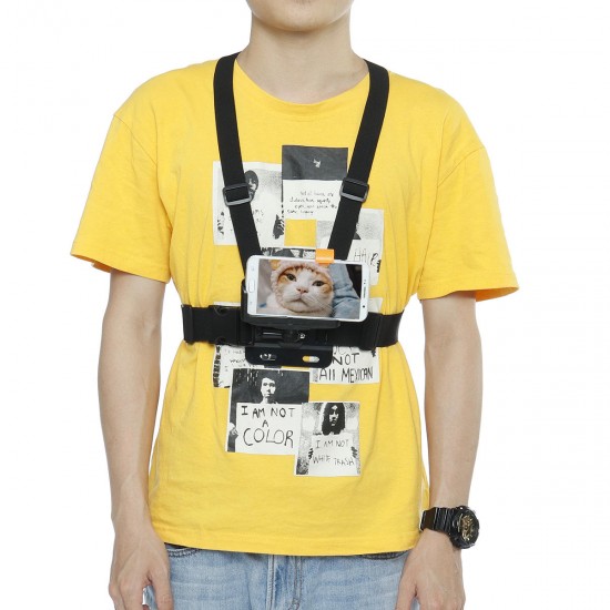 Universal Car Phone Clip Holder with Chest Belt/ Head Strap for Climbing Universal Car Phone Clip Holder with Chest Belt/ Head Strap for Climbing