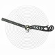 Versatile EDC Tool Design Drawing Curved Metallic Ruler Mini Compass Protractor Combo Patterns for Notepad Designers Artists Architects Student