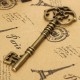 Vintage Punk Style Old Look Key Bow For Jewelry Making DIY