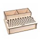 Wooden Pigment Paint Bottles Rack Organizer Epoxy Tool Storage Model Box