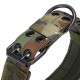 XL Tactical Military Adjustable Dog Training Collar Nylon Leash w/Metal Buckle