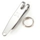 EDC Mini Clip Flashlight Clip Money Cash Holder Key Chain Clip With Ring