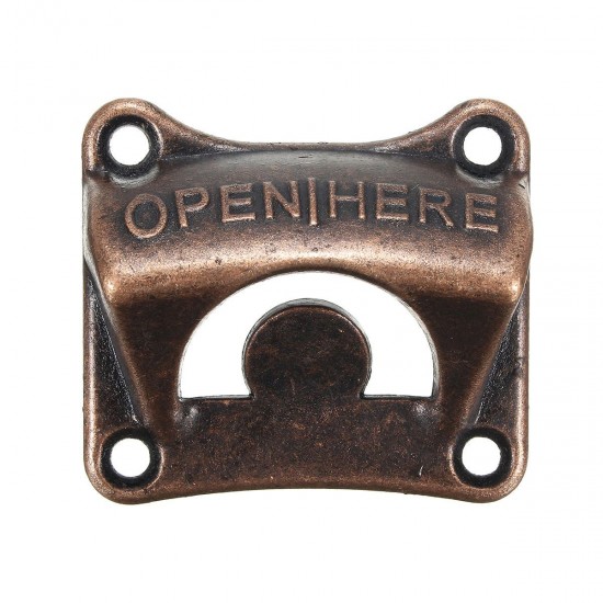 Zinc Alloy Vintage Collectable Wall Mounted Beer Soda Bottle Bar Opener