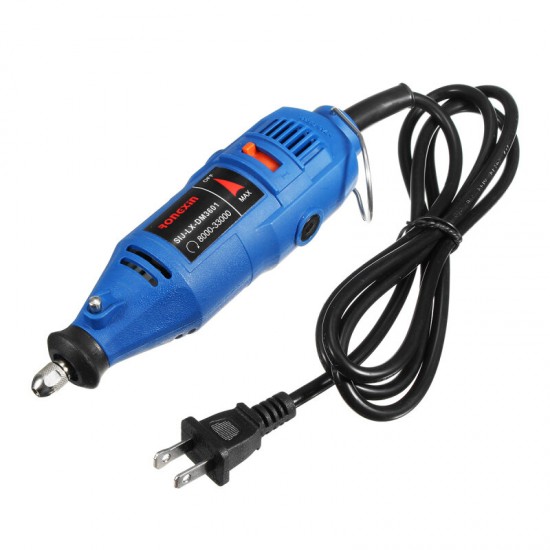 110/220V Electric Grinder Rotary Tool Precision Electrical Hand Drill 5 Variable Speed