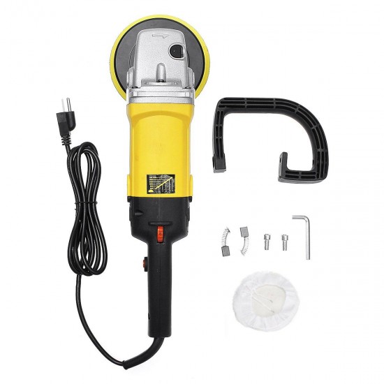 110V 1200W 6 inch Professional Electric Car Polisher Variable 6-Speed Buffer Waxer Polishing Sander