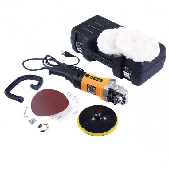 110V US/220V AU Plug 1400W 7'' Electric 6 Variable Speed Polisher Buffer Waxer Sander