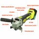 128V Electric Cordless Brushless Angle Grinder Polishing Metal Cutting Tool Set with One Battery US Plug