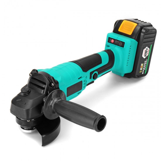 128VF 1300W 10000RPM Cordless Brushless Angle Grinder with 16800mAh Li-Ion Battery