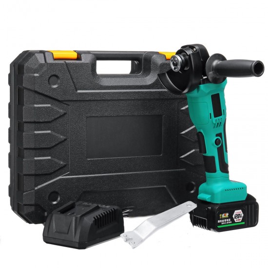 128VF 1300W 10000RPM Cordless Brushless Angle Grinder with 16800mAh Li-Ion Battery