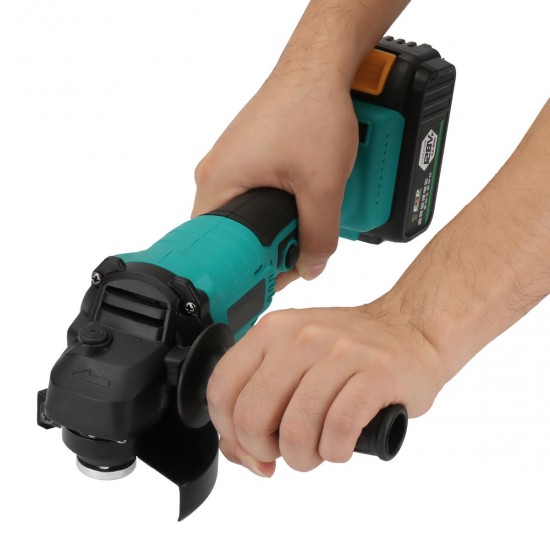 128VF 1300W 10000RPM Cordless Brushless Angle Grinder with 16800mAh Li-Ion Battery 128VF 1300W 10000RPM Cordless Brushless Angle Grinder with 16800mAh Li-Ion Battery