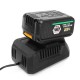 128VF 1300W 10000RPM Cordless Brushless Angle Grinder with 16800mAh Li-Ion Battery 128VF 1300W 10000RPM Cordless Brushless Angle Grinder with 16800mAh Li-Ion Battery