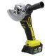 1300W 18800mAh Rechargable Cordless Brushless Angle Grinder 2 Gears Disc Polishing Machine Grinding Tool 2 Li-ion Batteries