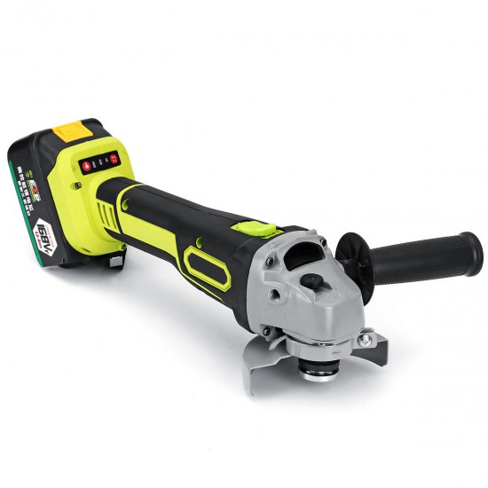 1300W 18800mAh Rechargable Cordless Brushless Angle Grinder 2 Gears Disc Polishing Machine Grinding Tool 2 Li-ion Batteries 1300W 18800mAh Rechargable Cordless Brushless Angle Grinder 2 Gears Disc Polishing Machine Grinding Tool 2 Li-ion Batteries