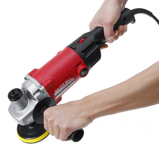 1400W WET Polisher Angle Grinder Diamond Polishing Machine Grit Pads Concrete Marble Granite