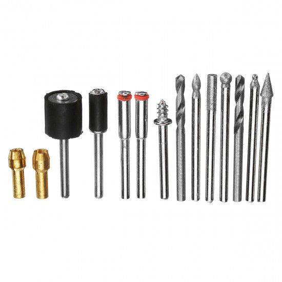 155Pcs 130W Electric Mini Grinder 6 Gear Drill Set Rotary Tool & Flexible Shaft Engraving Polishing Tool