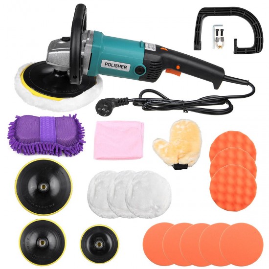 1600W 220V Electric Car Polisher Buffer Waxer Sander Floor Polishing Machine Kit