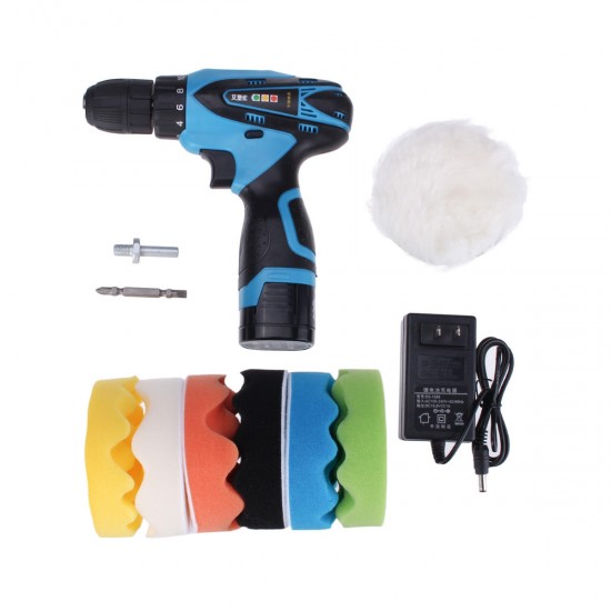 16.8V Lithium Battery Electric Polisher Power Drill Cordless Waxing Polishing Machine